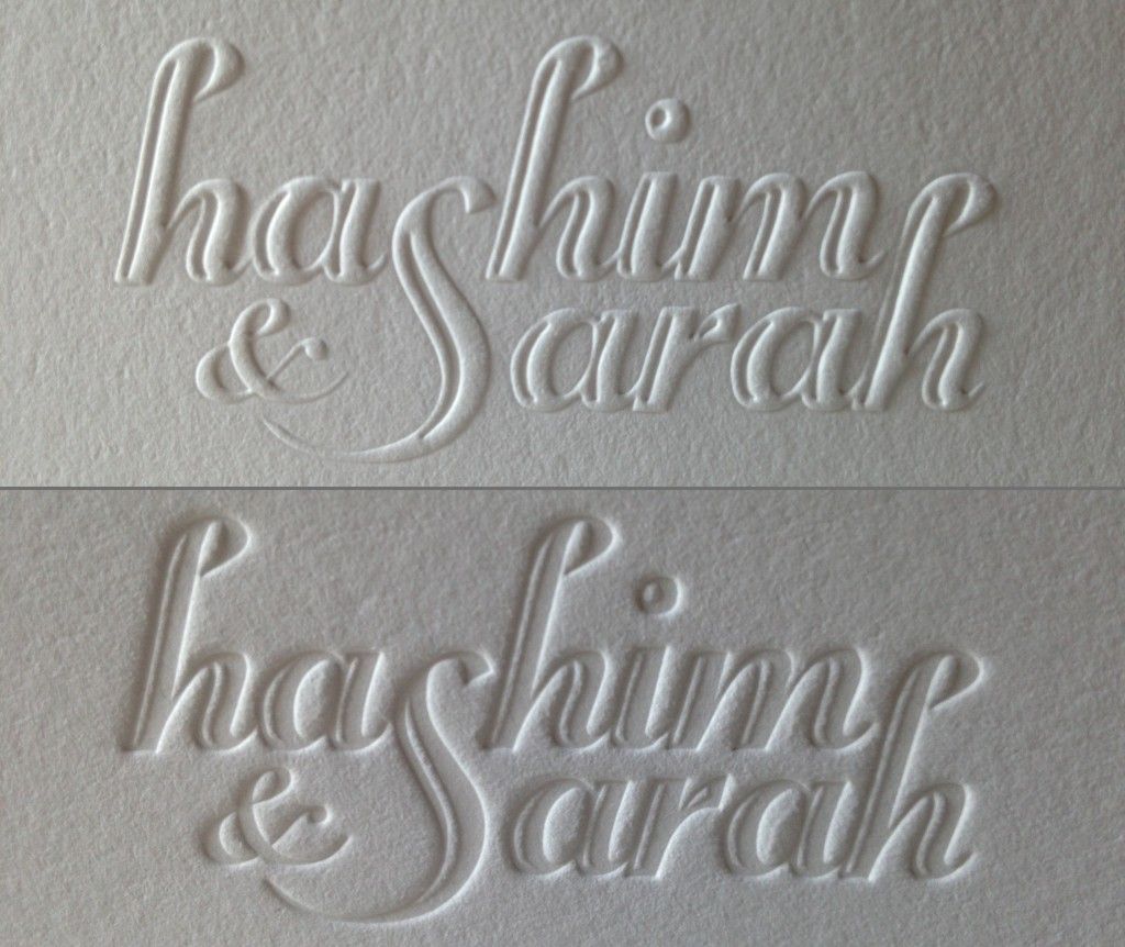 embossing and debossing